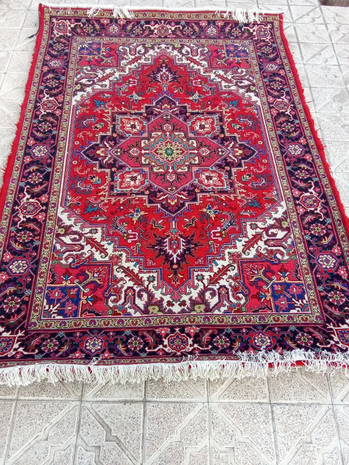 یک جفت فرش هریس تاجری ۶ متری|فرش|عجب شیر, |دیوار