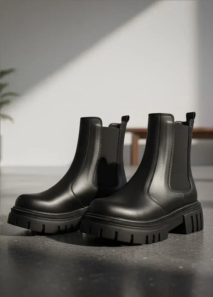 نیم بوت زنانه چلسی دوطرف کش-مشکی..درب منزل|کیف، کفش، کمربند|لواسان, |دیوار