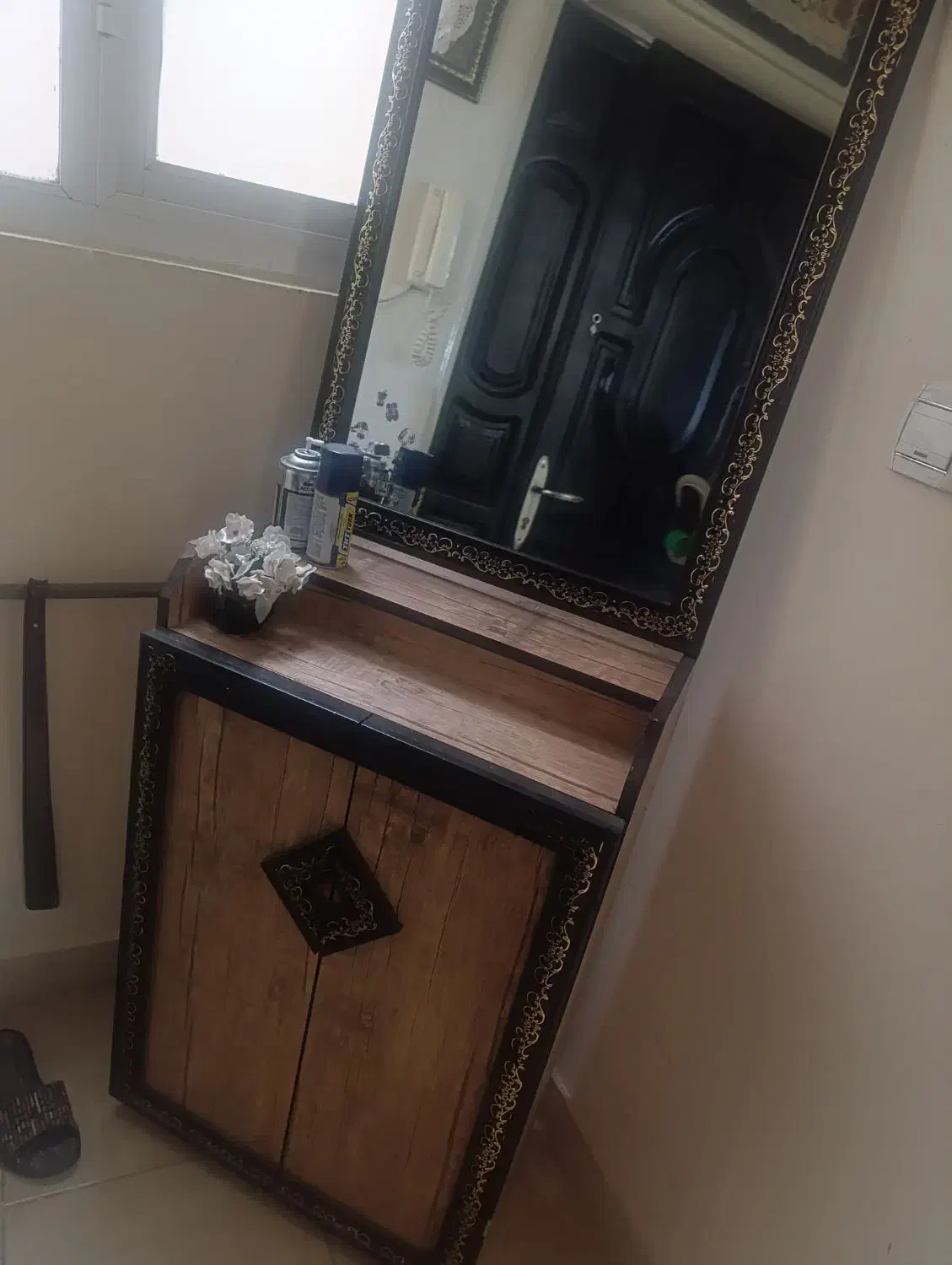 جاکفشی وآینه|جاکفشی، کمد، دراور|کرمانشاه, |دیوار