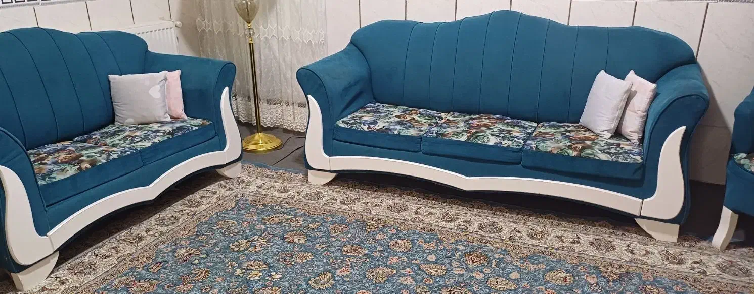 مبل ۷نفره تمیز و سالم|مبلمان خانگی و میز عسلی|بیجار, |دیوار