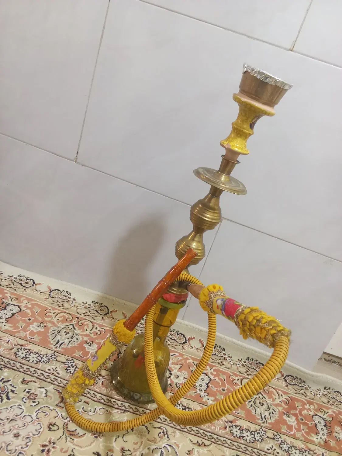 قلیون بدنه برنجی|کلکسیون و سرگرمی|تهران, امین آباد|دیوار
