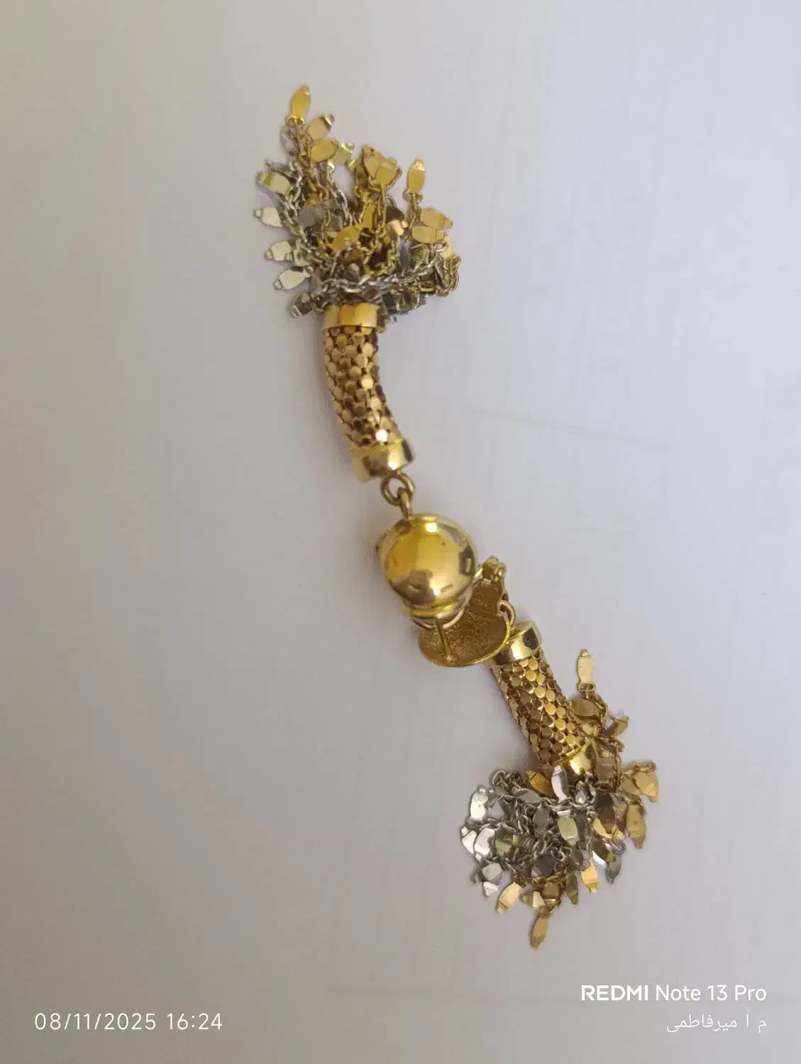 طلا یک گوشواره جفت ایتالیایی و یک جفت مروارید|جواهرات|قم, شاه احمد قاسم|دیوار