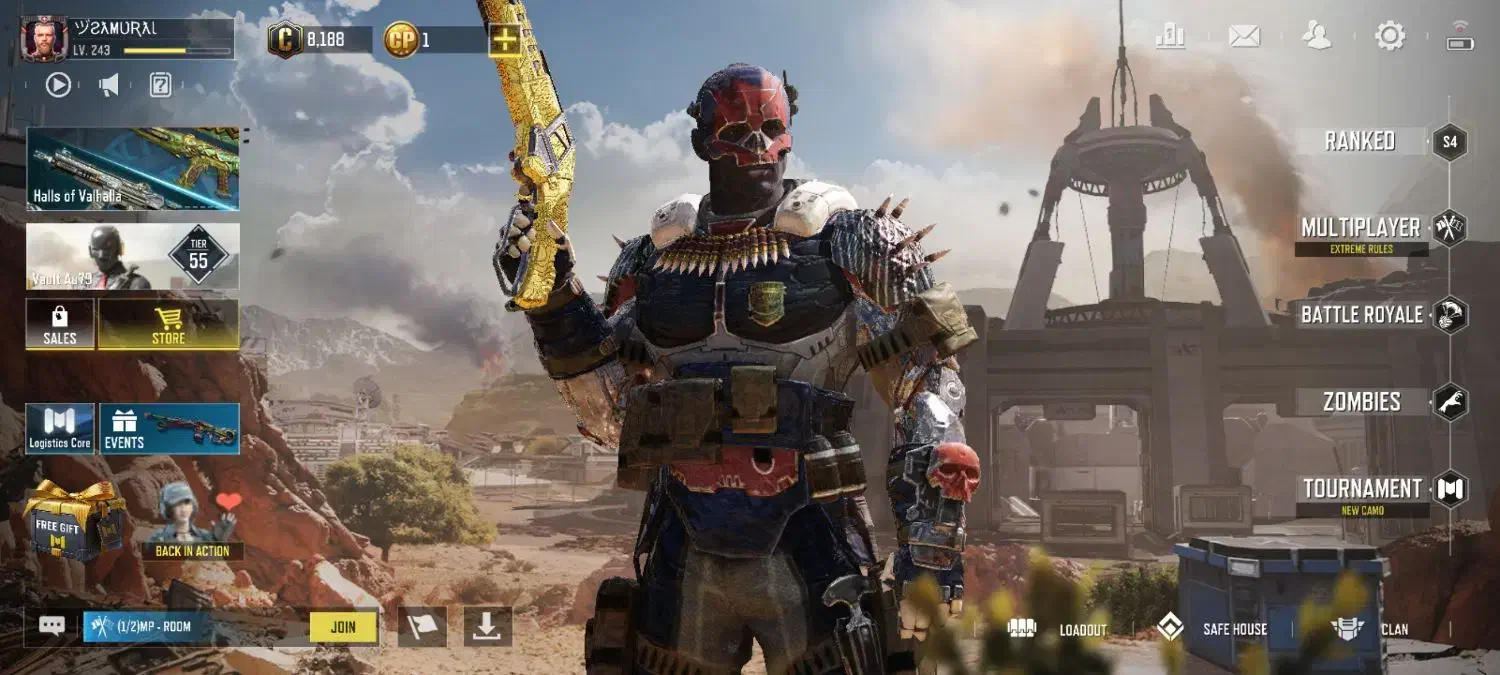 اکانت کالاف لول ۲۴۵|کنسول، بازی ویدئویی و آنلاین|شیراز, شهرک مهدی‌آباد|دیوار