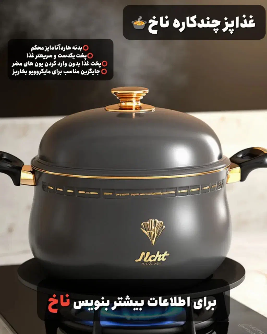 غذاپز چندکاره ناخ|ظروف پخت‌وپز|رشت, شهرک قدس|دیوار