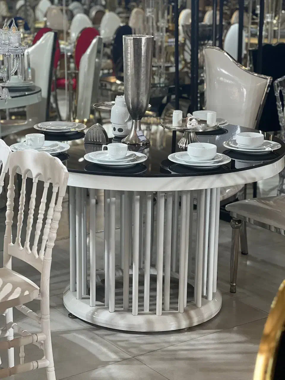 میز تالاری طلایی سیلور ابکاری/رستوران هتل|عمدهفروشی|دهلران, |دیوار