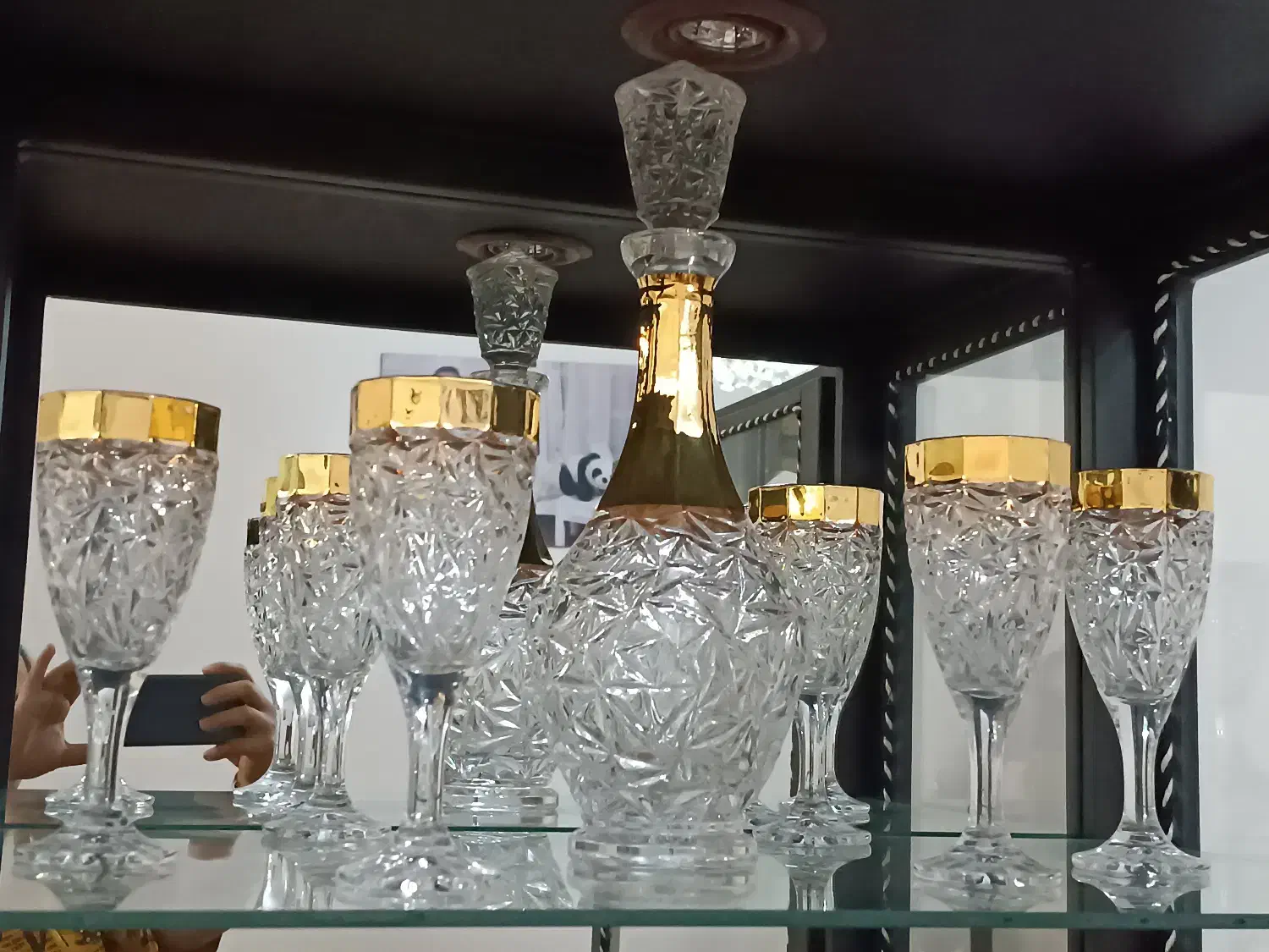 جام وتنگ کریستال چک|ظروف سرو و پذیرایی|تهران, خاک سفید|دیوار