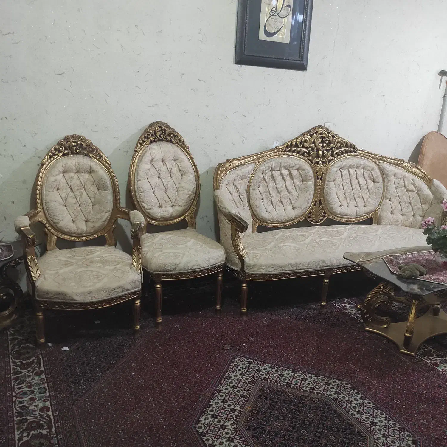 فروش مبل سلطنتی با روکش|مبلمان خانگی و میز عسلی|همدان, |دیوار