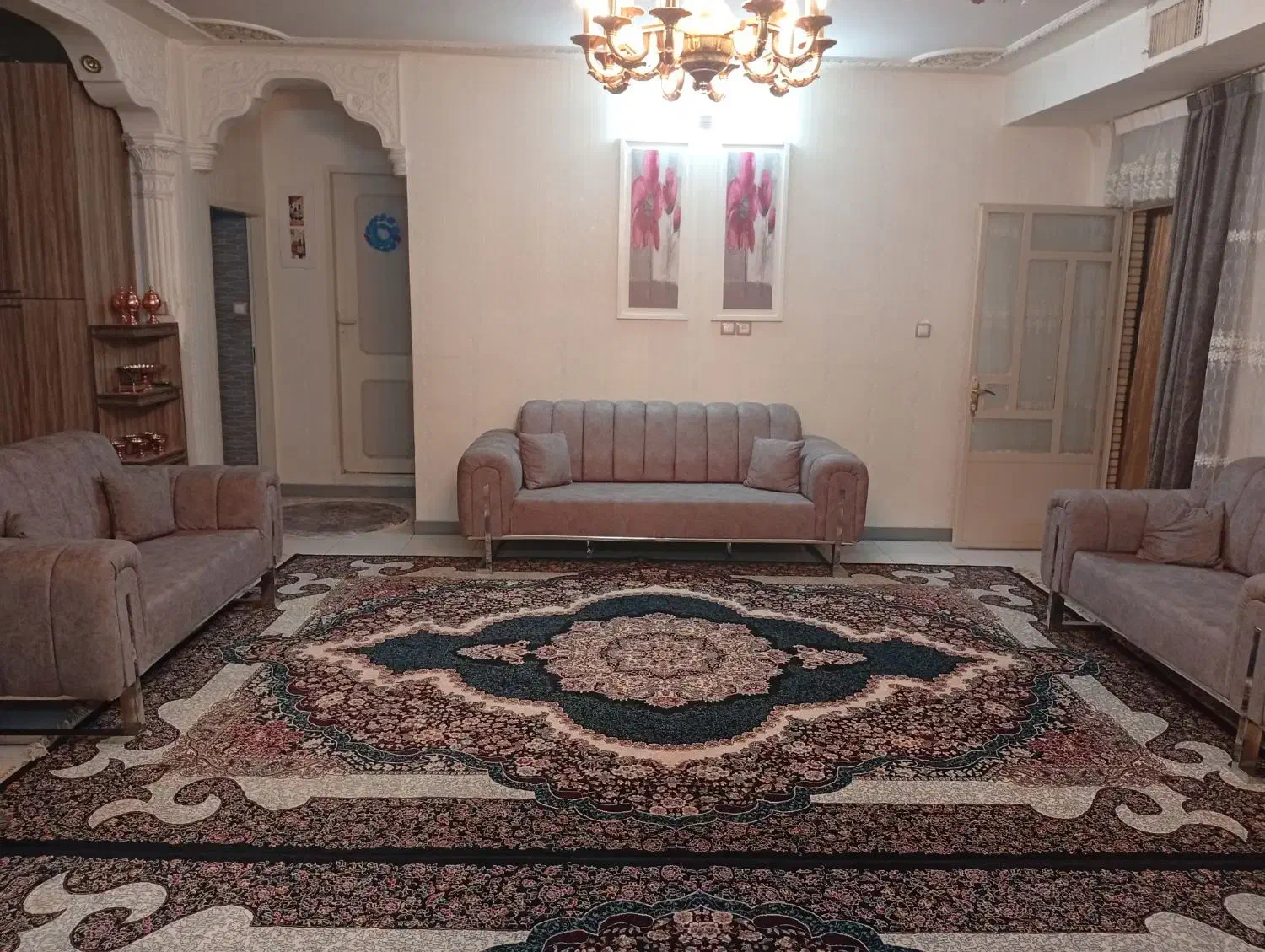 مبلمان 9نفره ی طوسی نو در حد جهاز|مبلمان خانگی و میز عسلی|خرم‌آباد, |دیوار