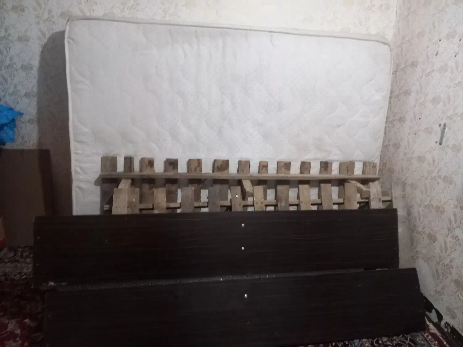 فروش یک عدد تخت دونفره باتشگ طبی|تخت و سرویس خواب|سوسنگرد, |دیوار