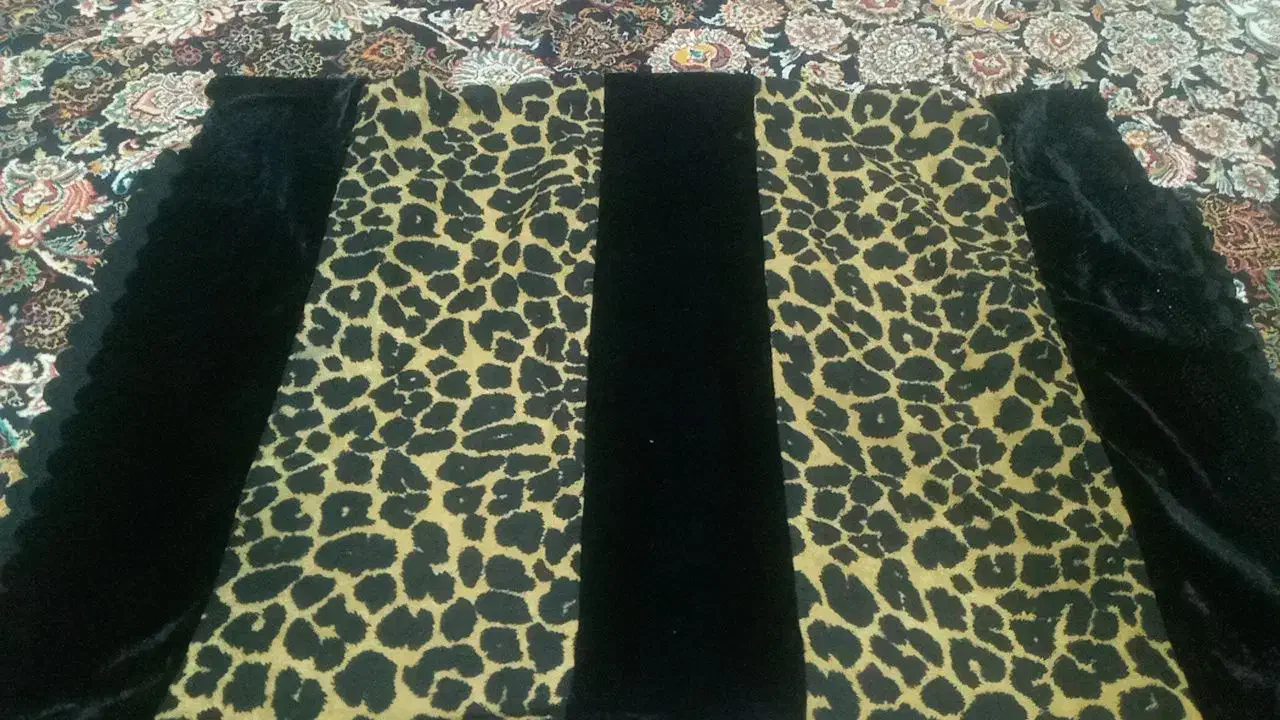 شال پلنگی مخمل نگینی 800|لباس|مهاباد (آذربایجان غربی), |دیوار