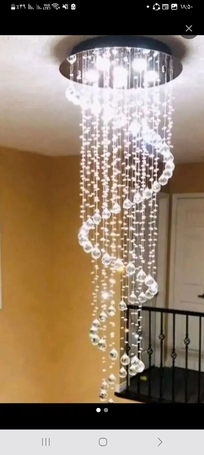 لوستر آویز کریستال|لوستر و چراغ آویز|کرج, جهانشهر|دیوار