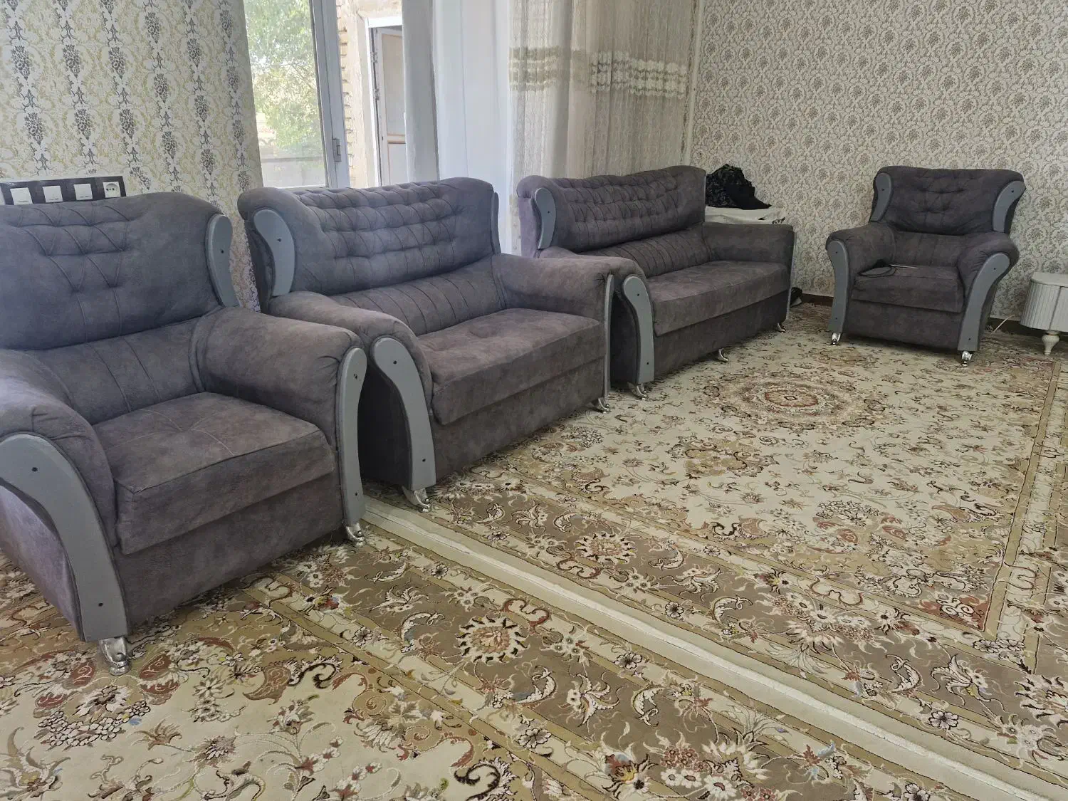 مبلمان 7 نفره بسیارشیک بدونه‌ ایراد|مبلمان خانگی و میز عسلی|اسلام‌‌آباد غرب, |دیوار