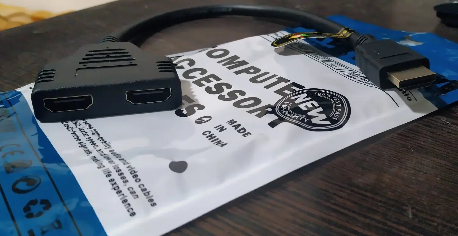 تبدیل 1 به 2 hdmi یا مبدل 1 به 2 hdmi|قطعات و لوازم جانبی رایانه|تهران, گیشا|دیوار
