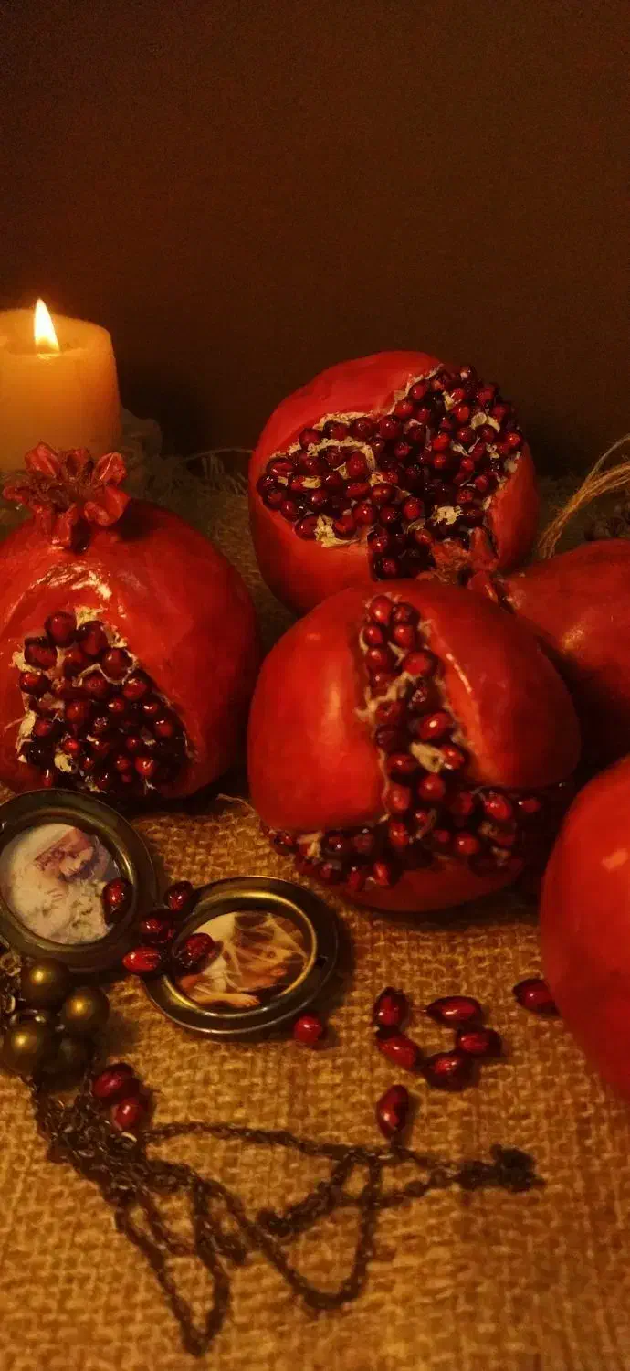 انار یلدایی شکفته و بسته  دست ساز|مجسمه، تندیس، ماکت|دزفول, |دیوار