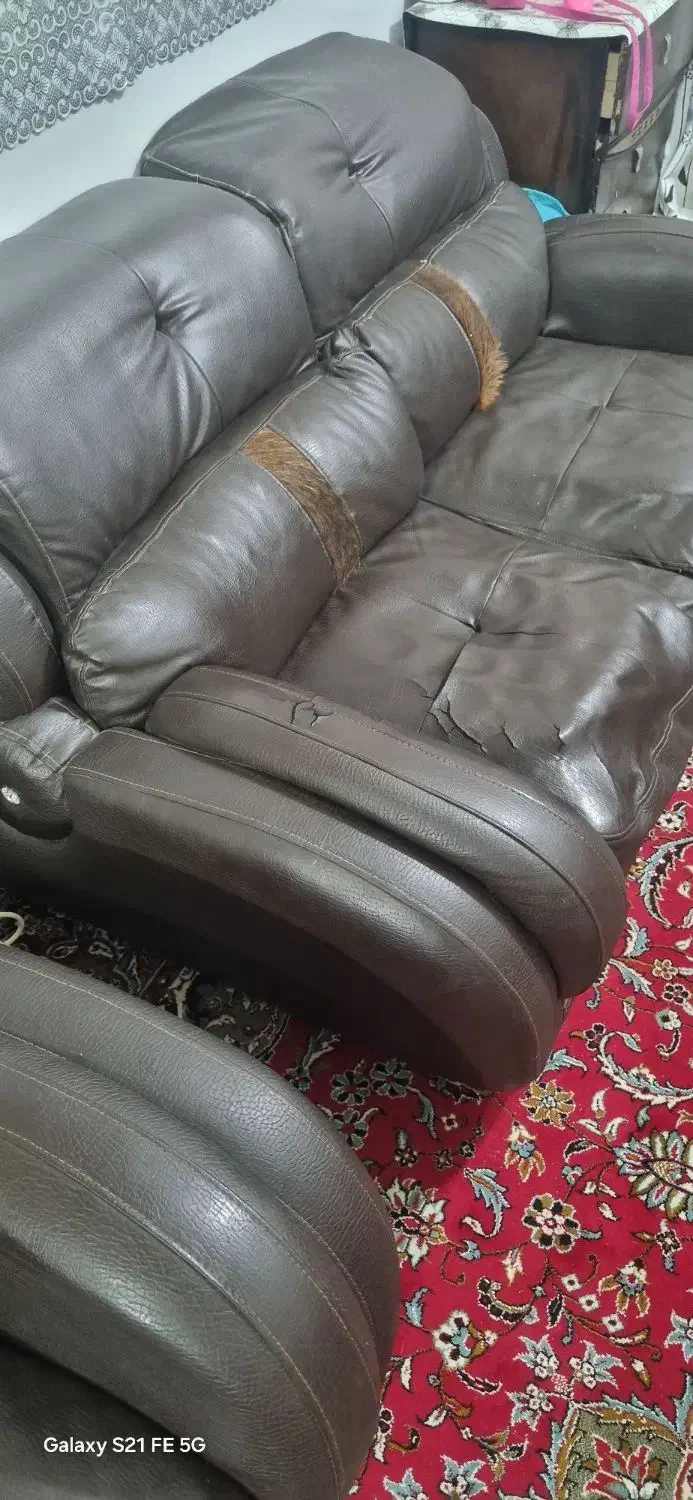 مبل چرمی|مبلمان خانگی و میز عسلی|مبارکه, |دیوار