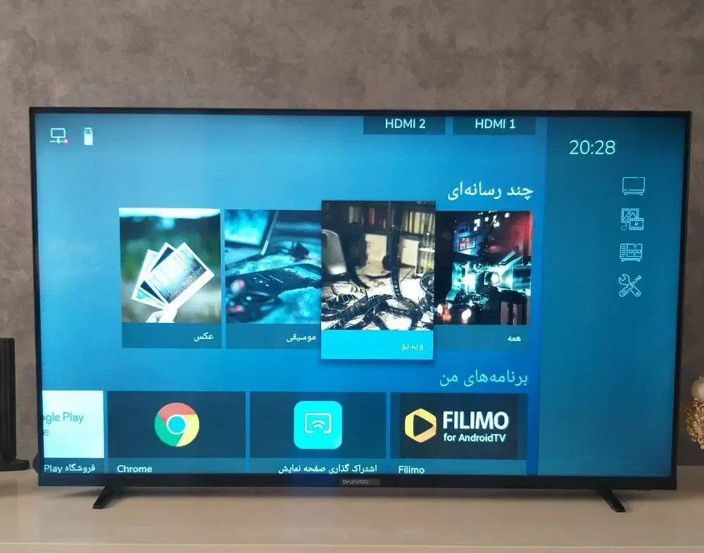 تلویزیون ال ای دی هوشمند ۴۳ اینچ دوو|تلویزیون و پروژکتور|رشت, چمارسرا|دیوار