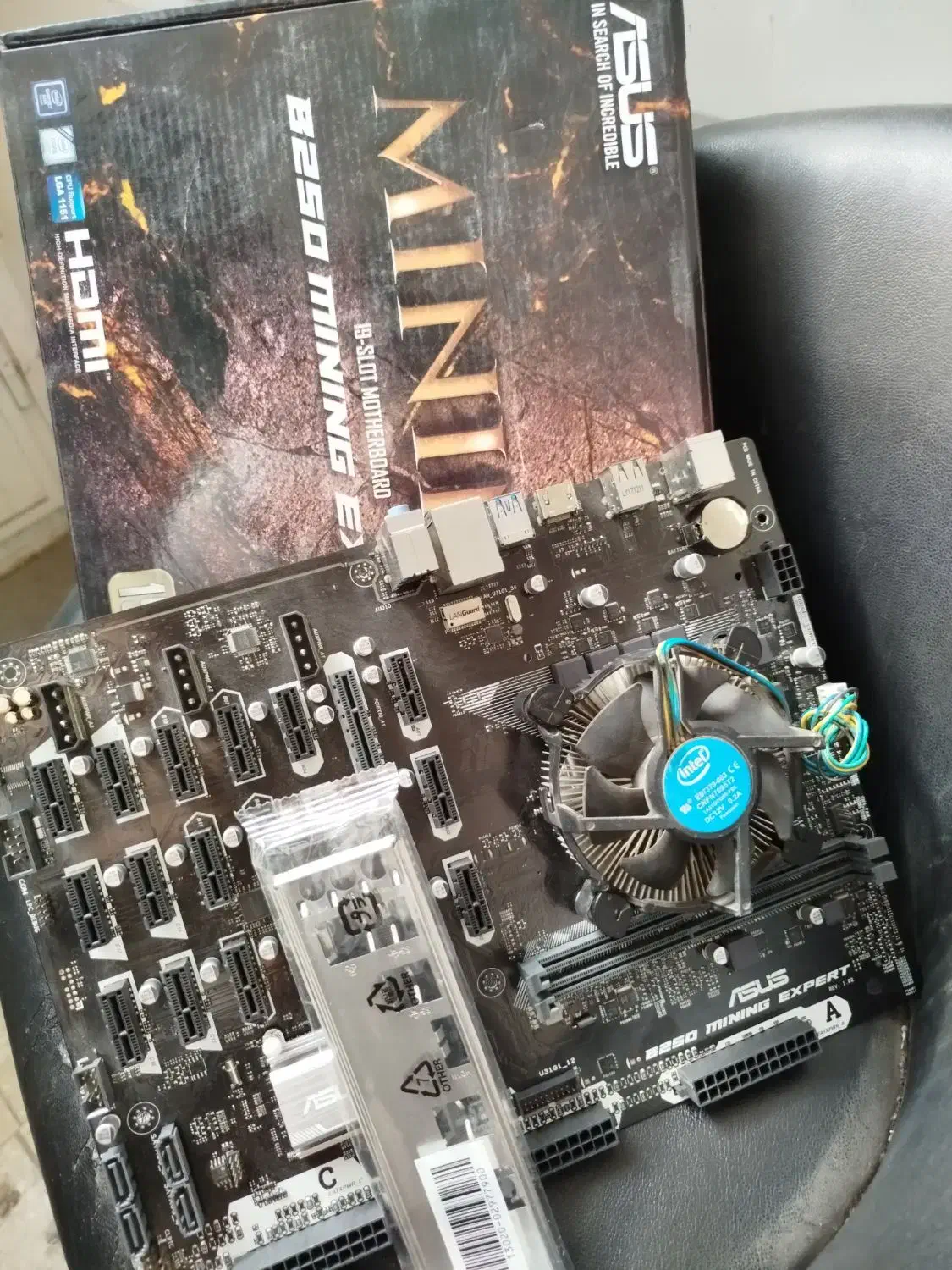 مادربرد Asus b250 CPU G4550|قطعات و لوازم جانبی رایانه|قم, بیست متری ولیعصر|دیوار