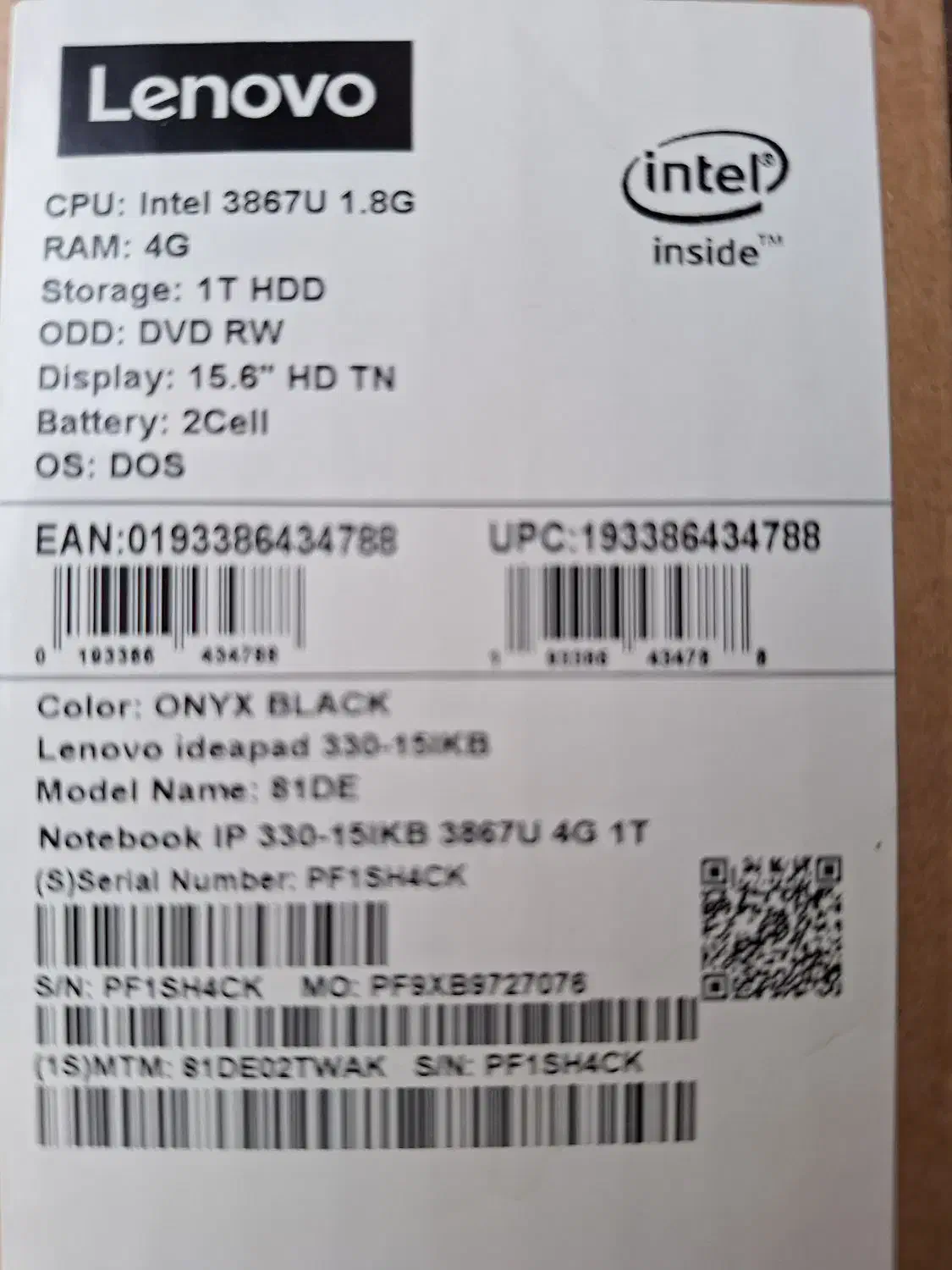 لپتاب لنوو مدل ideapad 330|رایانه همراه|اصفهان, احمدآباد|دیوار