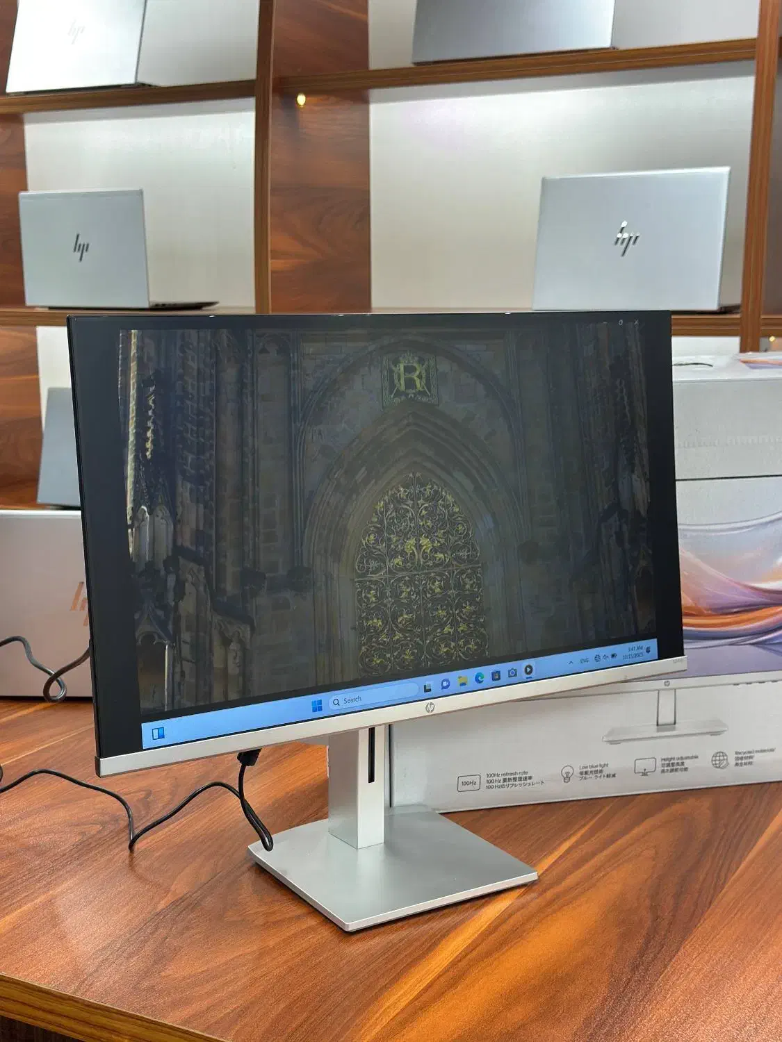 مانیتور ۲۴ اینچ با باکس اورجینال monitor Hp|رایانه رومیزی|تهران, فلسطین (میدان انقلاب)|دیوار