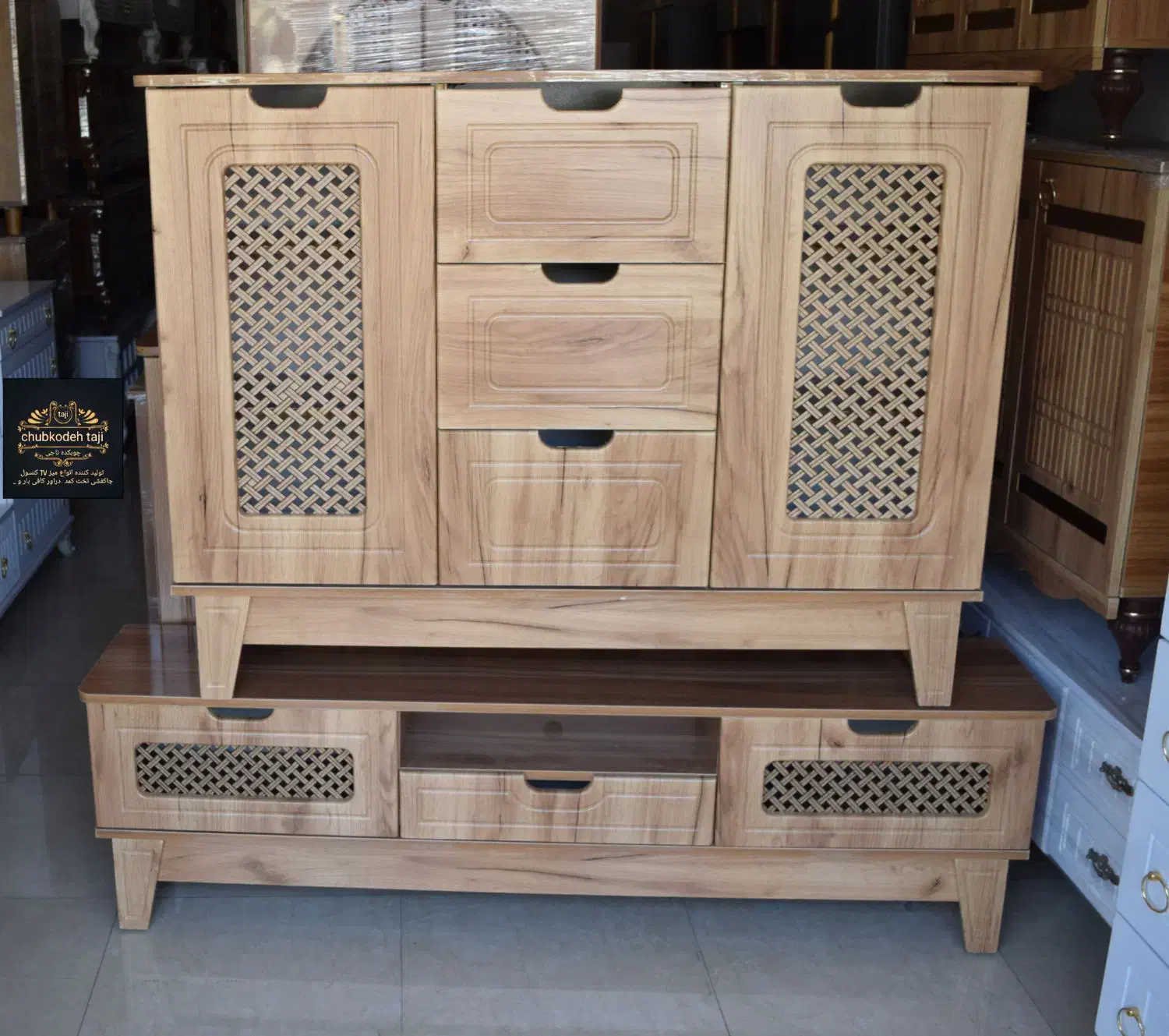 ست میز و کنسول و جاکفشی زیبا مدل ژاکلین مدل اول|بوفه، ویترین، کنسول|مشهد, یاس|دیوار