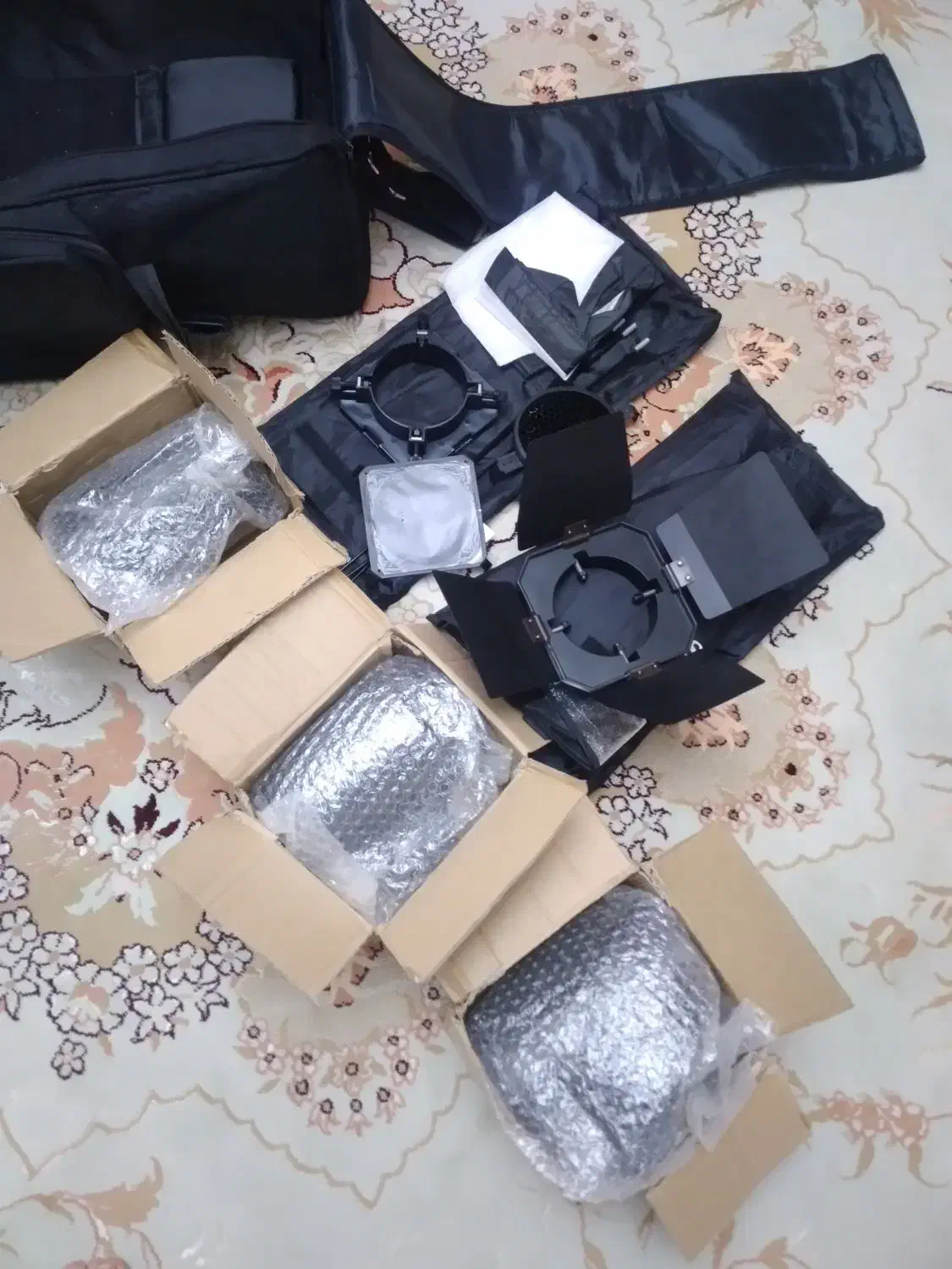 ست کامل فلش چتر استودیویی در حد آک|دوربین عکاسی و فیلم‌برداری|تهران, مسعودیه|دیوار