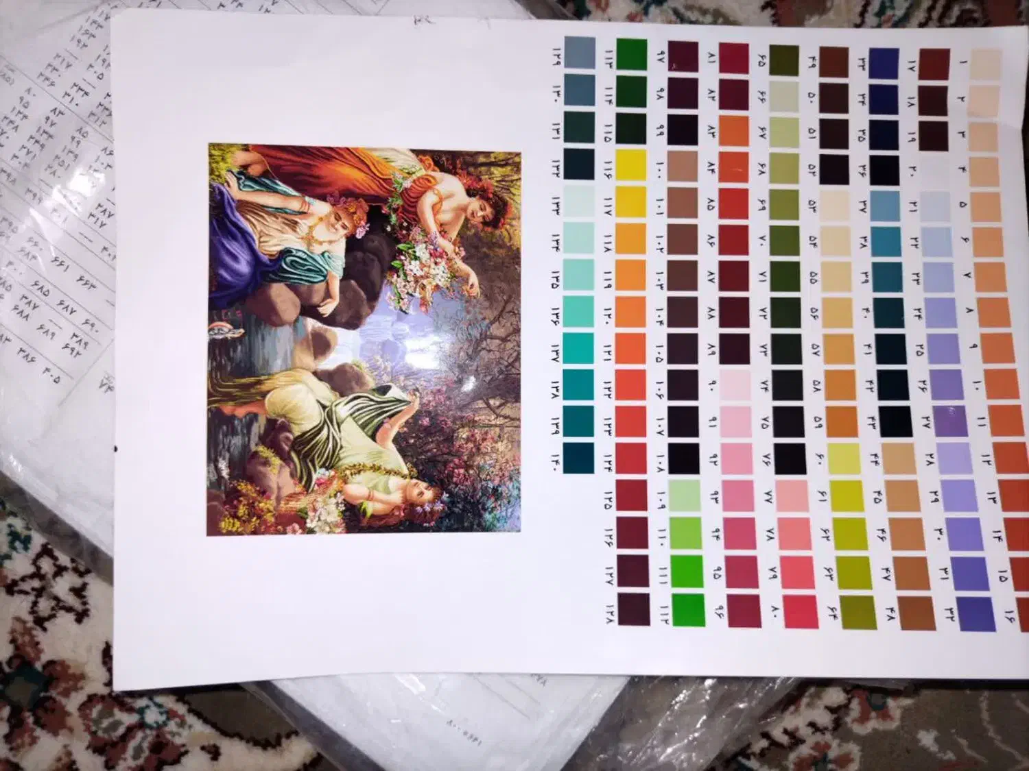 تابلو فرش با نخ و نقشه و دار|تابلو فرش|یزد, |دیوار