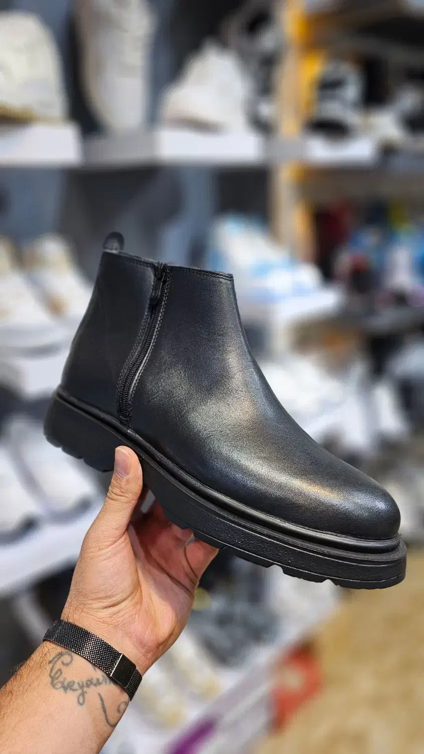 بوت مردانه چرم|کیف، کفش، کمربند|نقده, |دیوار