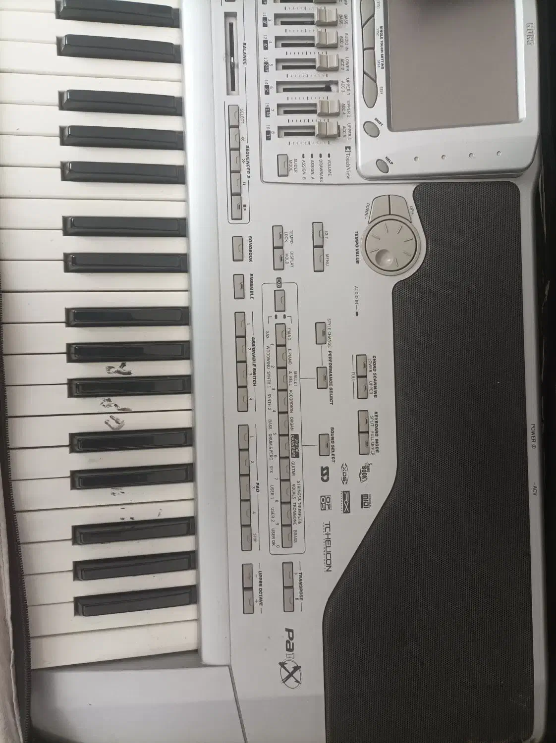 ارگ pa1x|پیانو، کیبورد، آکاردئون|مود, |دیوار