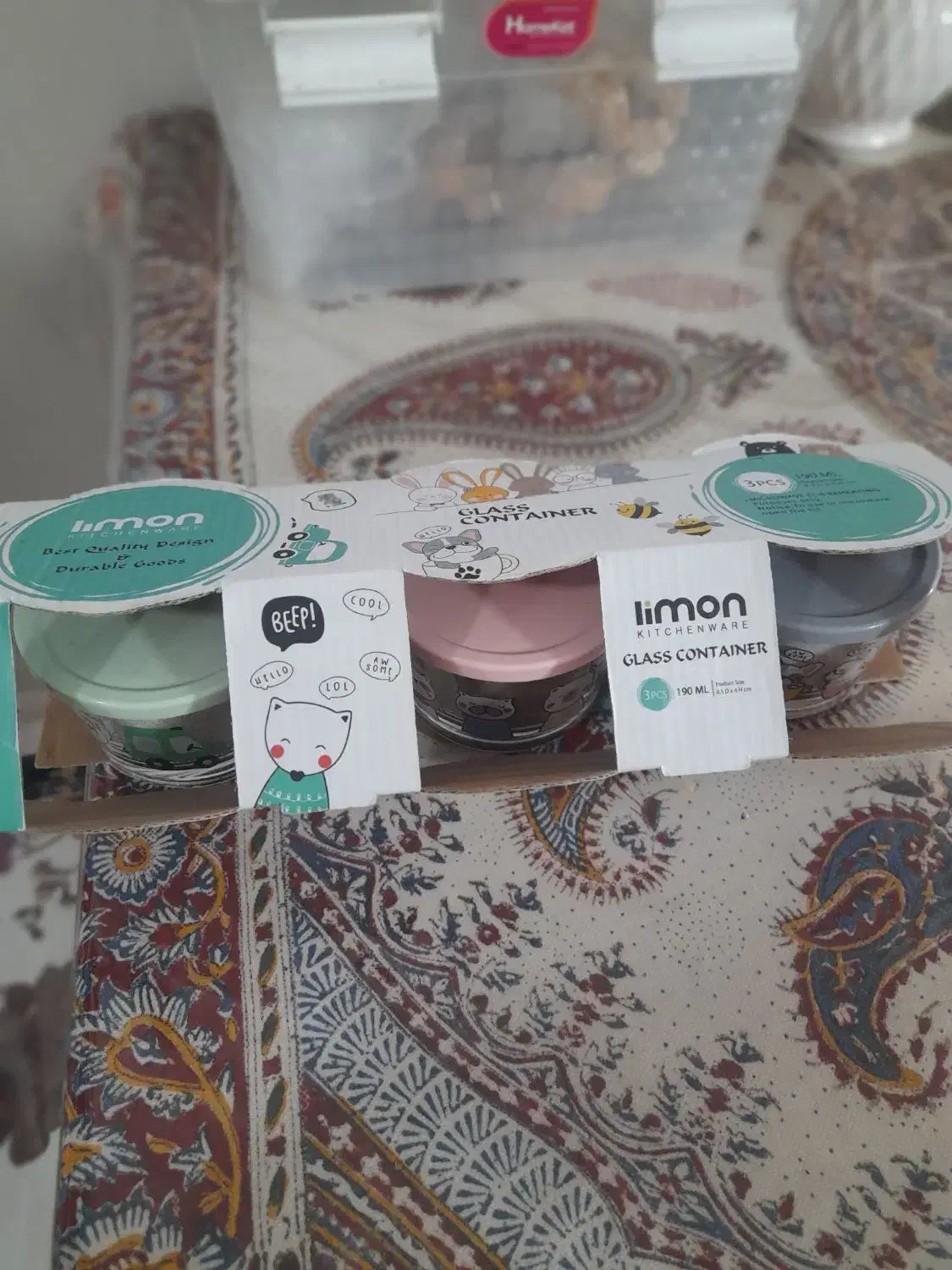 ظرف ۳ تیکه لیمون|ظروف نگهدارنده، پلاستیکی، یک‌بارمصرف|اصفهان, بهارستان|دیوار