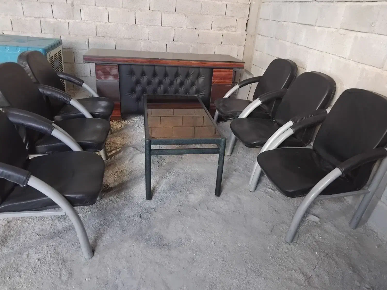 میزمدیریت وصندلی ومیزجلو مبلی فلزی|دفتر کار|رباطکریم, رباطکریم|دیوار