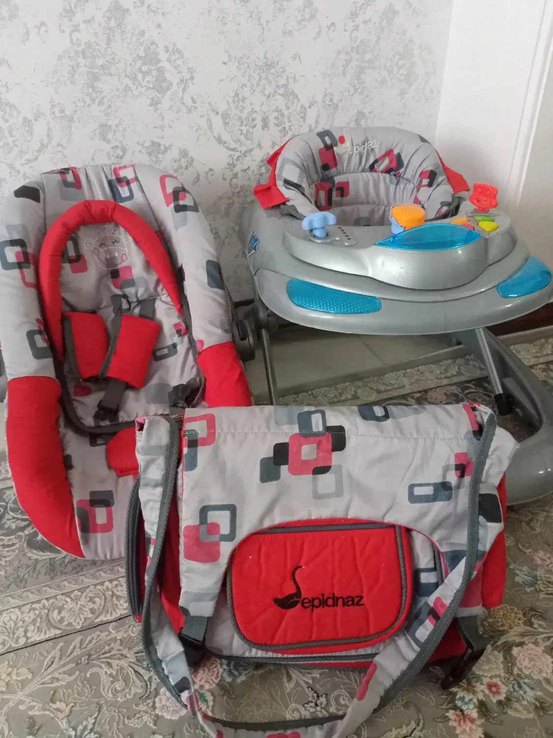 ست کامل کریر و رورئک و سرویس خواب|کالسکه و لوازم جانبی|قم, کلهری|دیوار