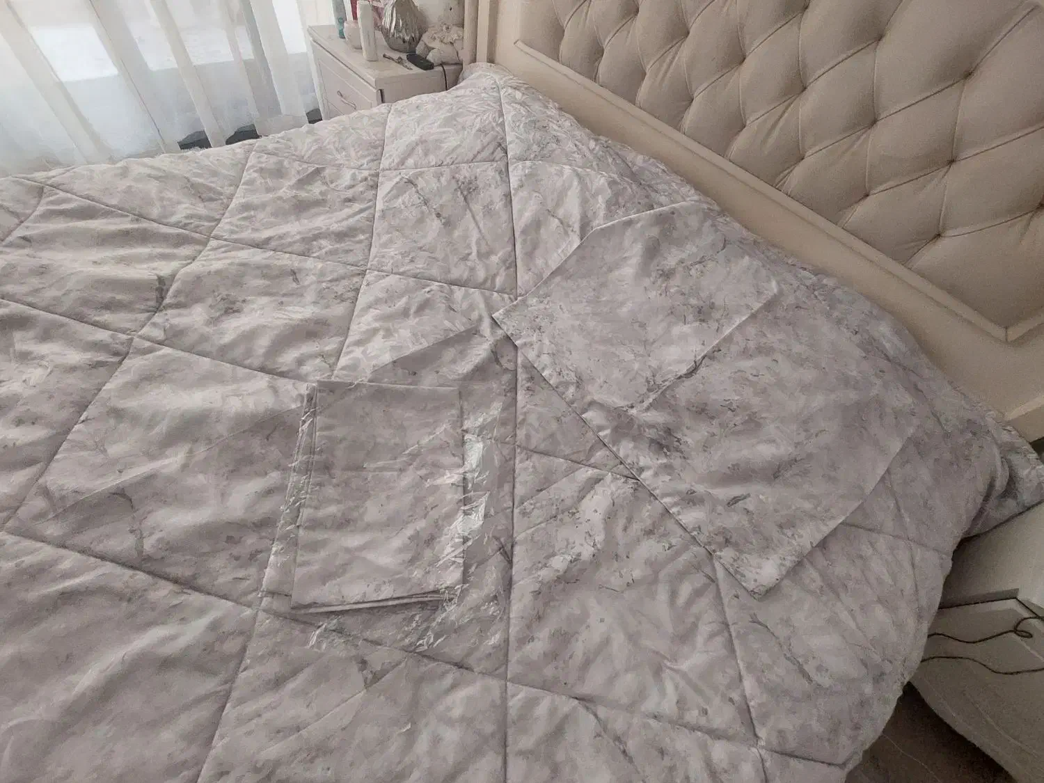 روتختی ساتن 3تکه دونفره با 2عدد روبالشتی|سرویس روتختی|تهران, جهاد|دیوار