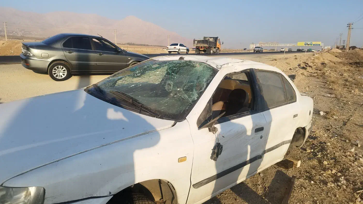 سمند EF7 مدل 90 تصادفی|خودرو سواری و وانت|تهران, قصر فیروزه ۱|دیوار