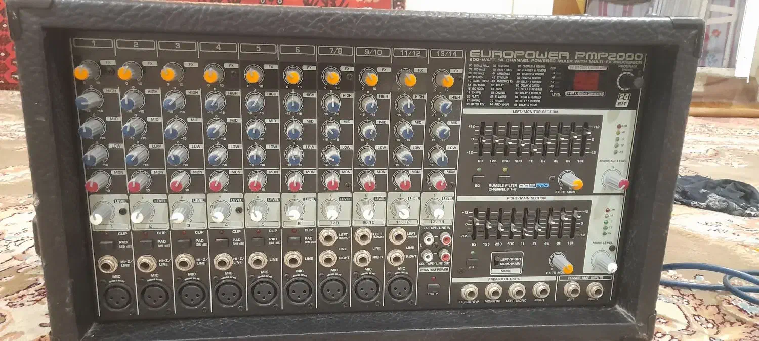 پاورمیکسر اکو امپلی فایر میکروفن|سیستم صوتی خانگی|قم, علی آباد سعدگان|دیوار