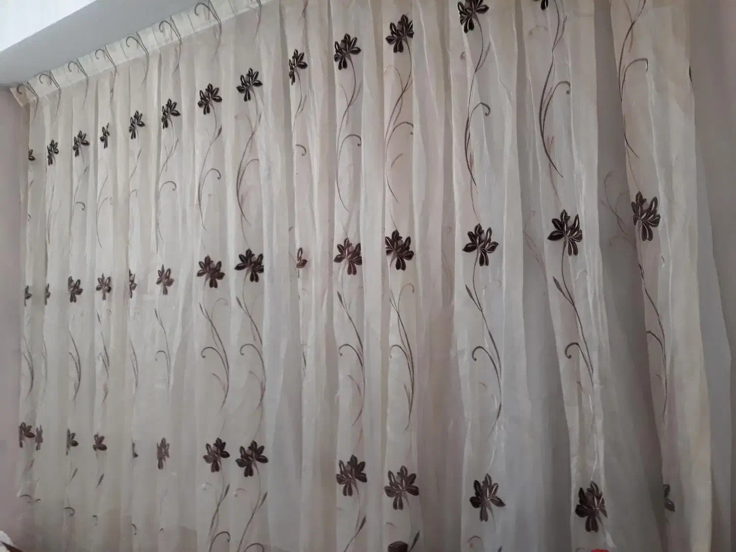 دوتا پرده حریر ترک|پرده، رانر، رومیزی|تهران, آبشار تهران (دریاچه)|دیوار