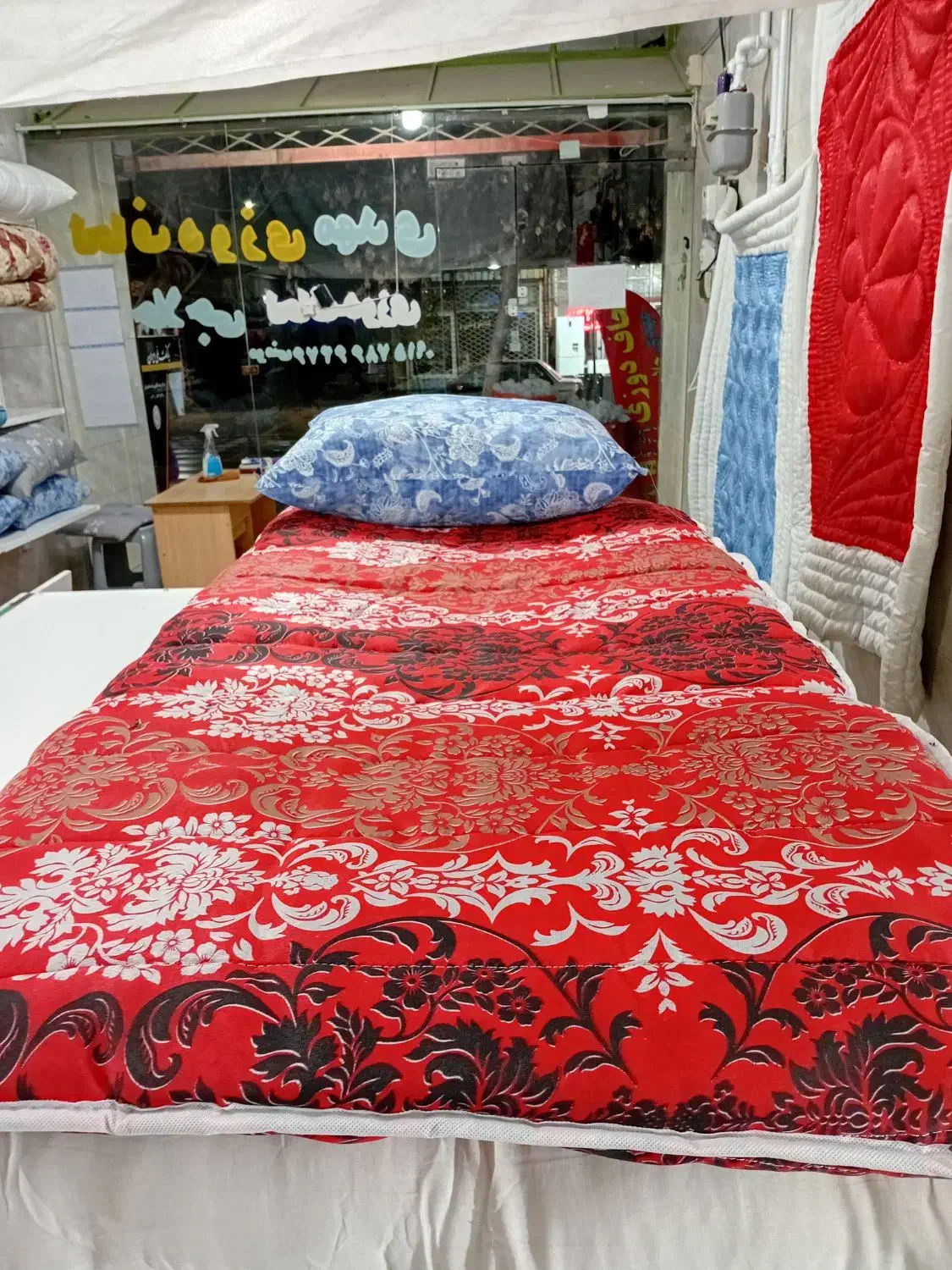 تشک مسافرتی رسید لحافدوزی|رختخواب، بالش، پتو|شیروان (خراسان), |دیوار