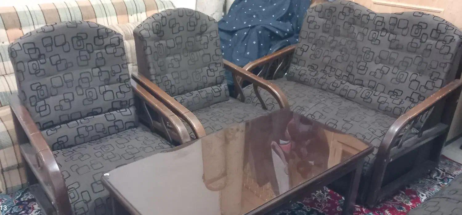 مبلمان ۷ نفره|مبلمان خانگی و میز عسلی|دورود, |دیوار