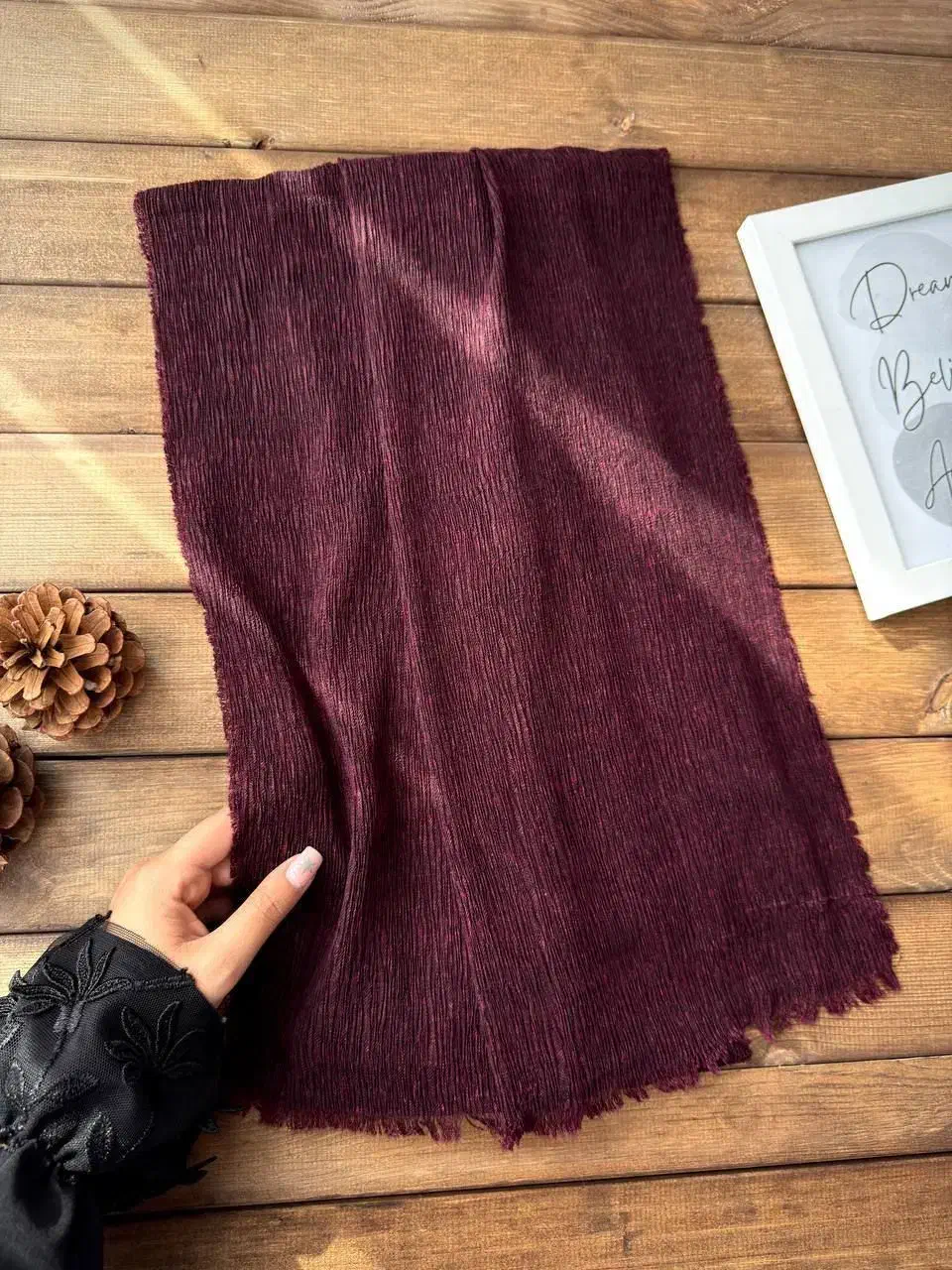 شال کشمیر سنگشور ریشه پرزی|لباس|تنکابن, |دیوار