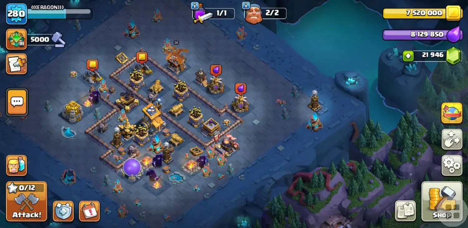 اکانت کلش آف کلنز  ۱۷ فول فول مکث|کنسول، بازی ویدئویی و آنلاین|قزوین, |دیوار