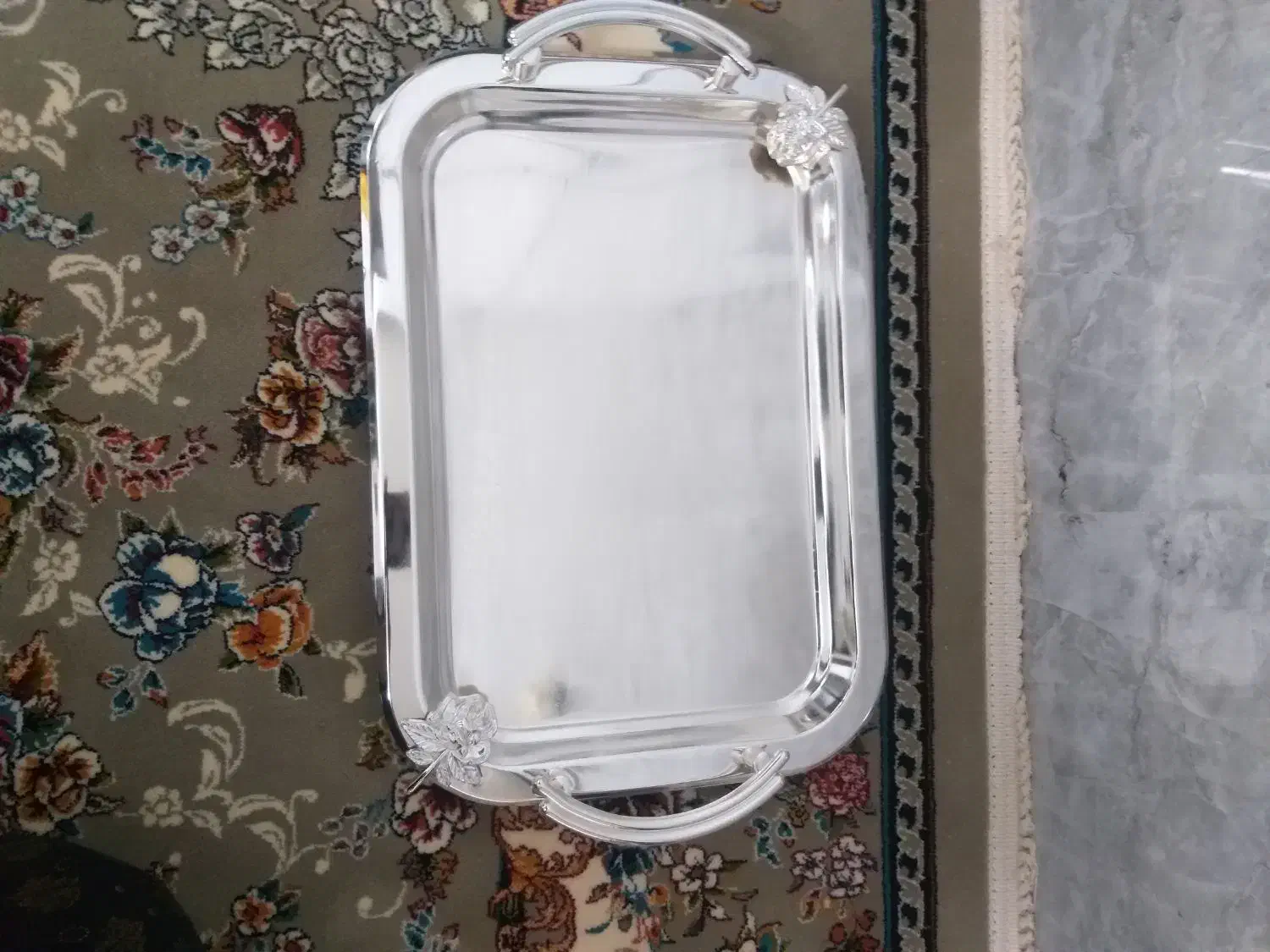 سینی استیل خارجی|ظروف سرو و پذیرایی|شاهین‌شهر, شهرک پردیس|دیوار