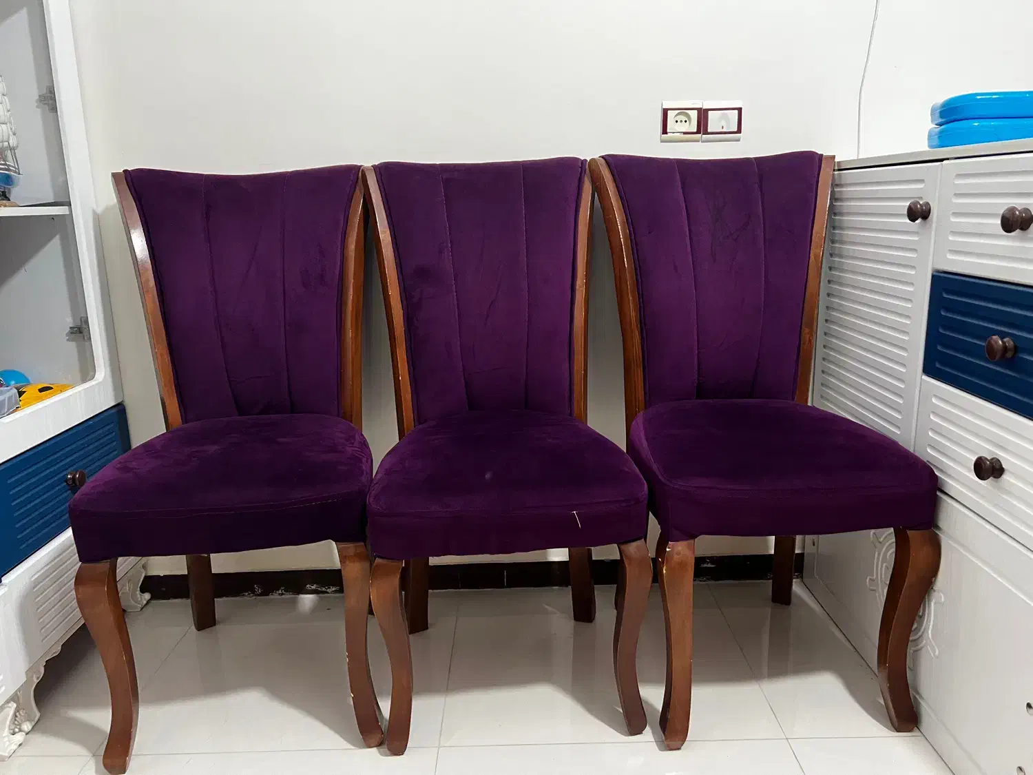 میزوصندلی ناهارخوری چوب ۸نفره|میز و صندلی غذاخوری|کنگاور, |دیوار