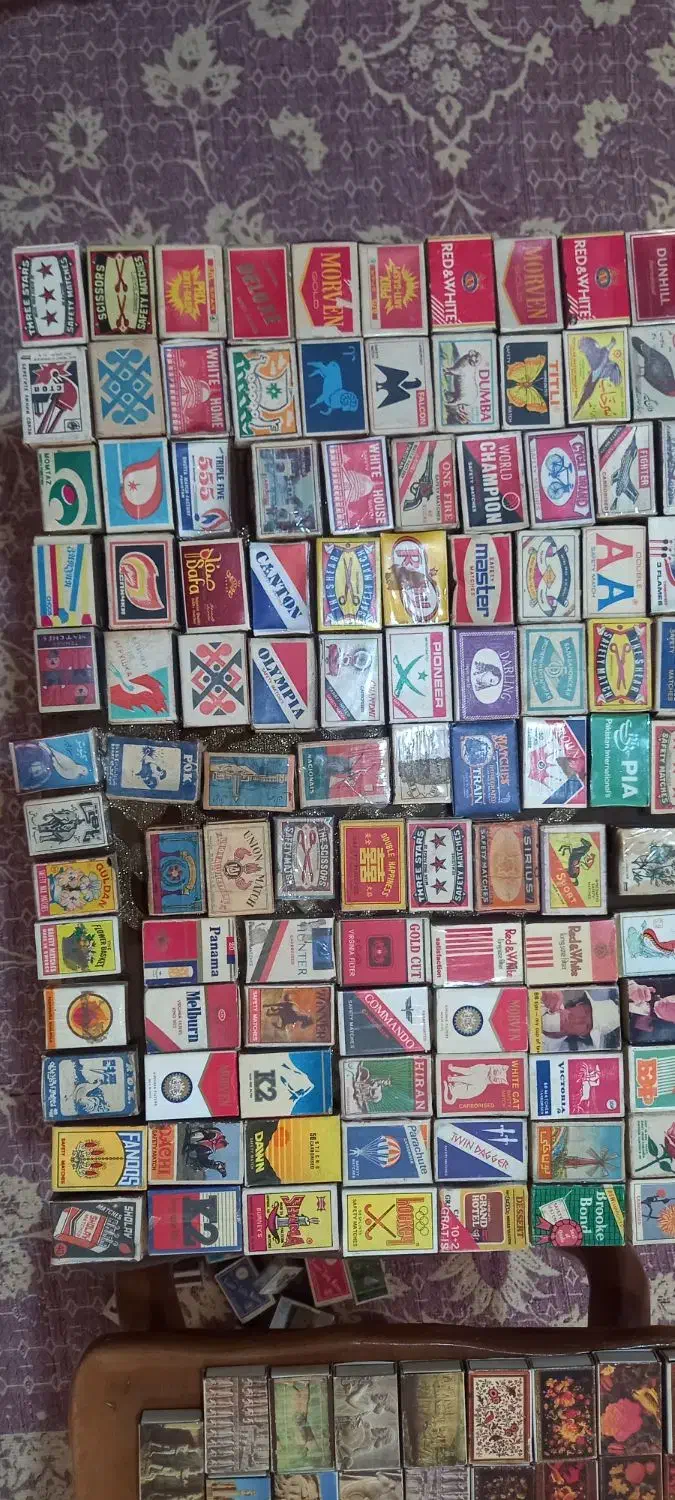 کبریت کلکسیونی قدیمی (چوبی)|کلکسیون اشیاء عتیقه|اصفهان, جلالیه|دیوار