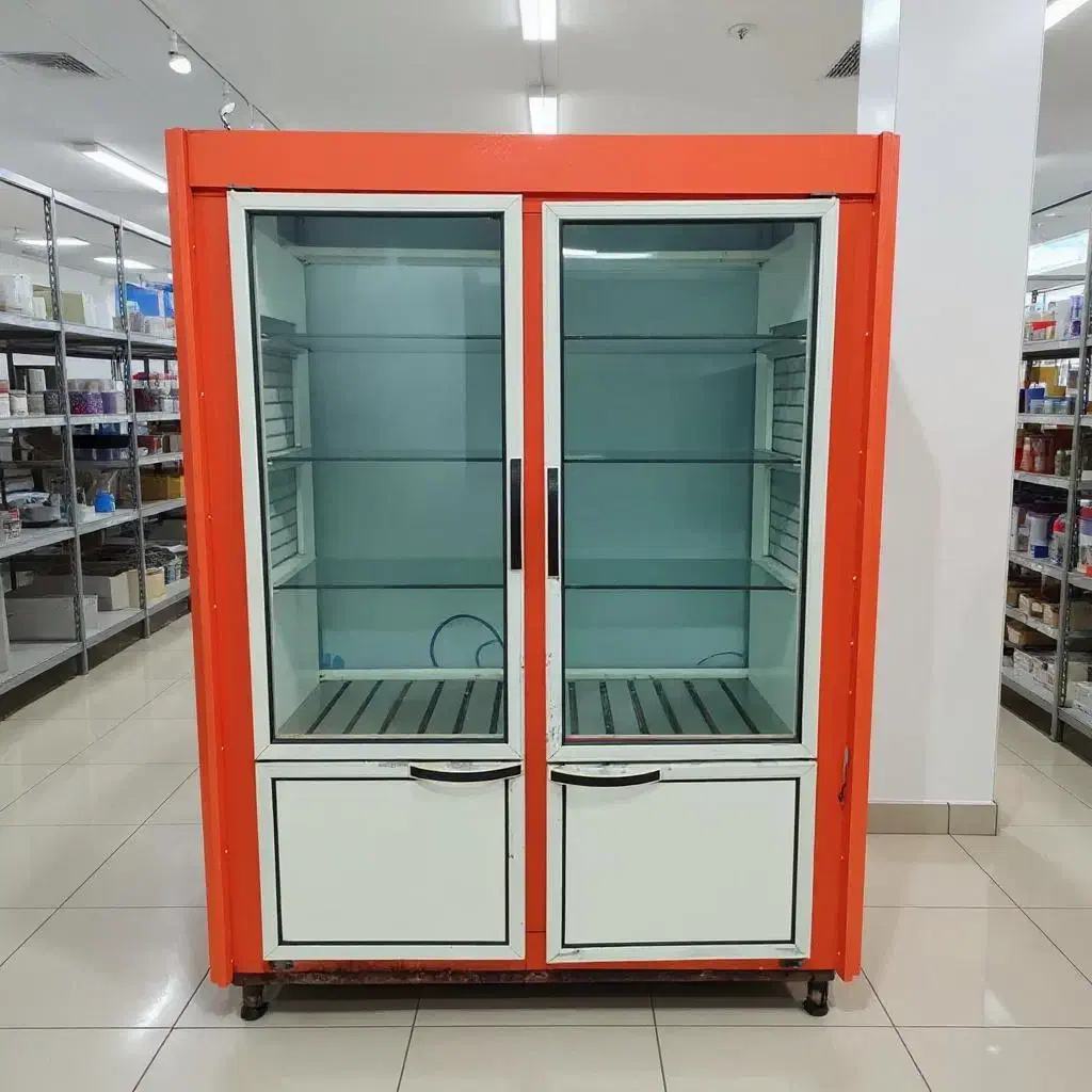 یخچال چهار درب ویترینی ایستاده با موتور آلمانی اصل|یخچال و فریزر|رشت, یخسازی|دیوار