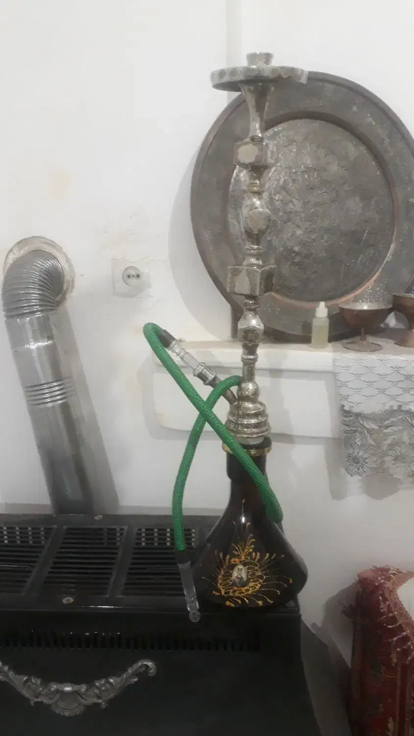 قلیان تمام برنجی وقلمکاری|کلکسیون و سرگرمی|سبزوار, رضوی|دیوار