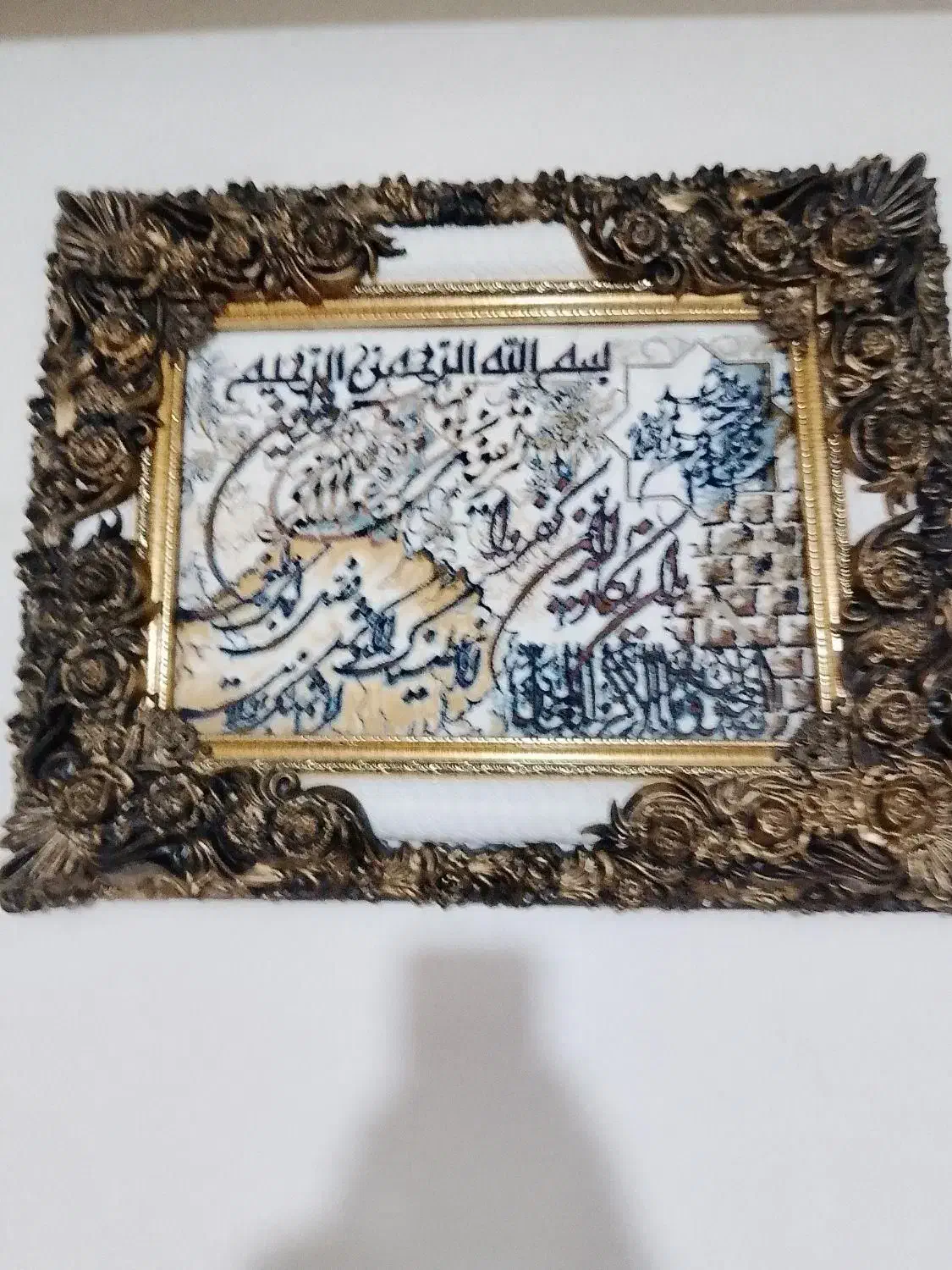 تابلو فرش وان یکاد برای روزی اوری وچشم زخم|تابلو فرش|بومهن, |دیوار