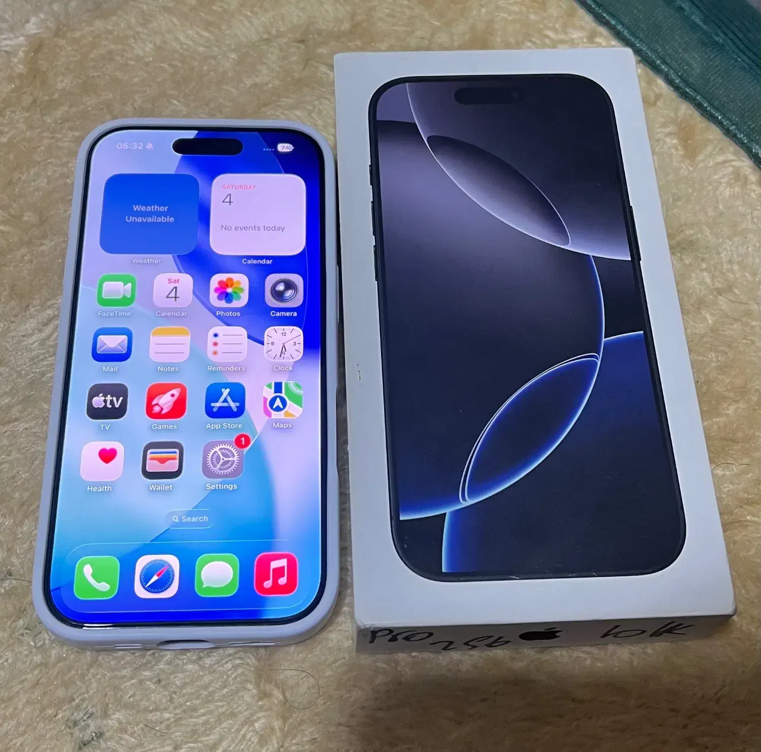 آیفون ۱۶ پرو ۲۵۶مشکی رجیستر شده  iPhone 16 pro zaa|موبایل|تهران, درکه|دیوار