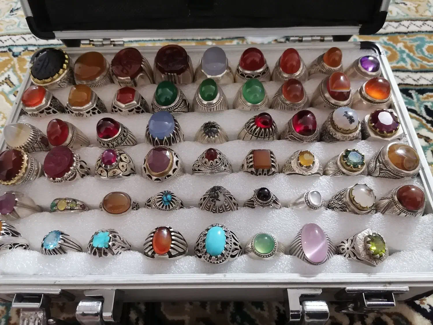 انگشتر نقره کار دست|جواهرات|تهران, شهرک شریفی|دیوار