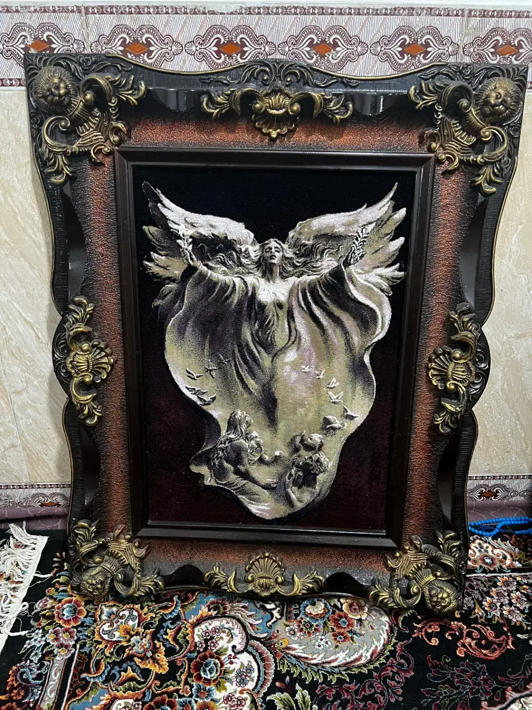 تابلوفرش نو فرشته و وان یکاد|تابلو فرش|قرچک, مهدیه|دیوار