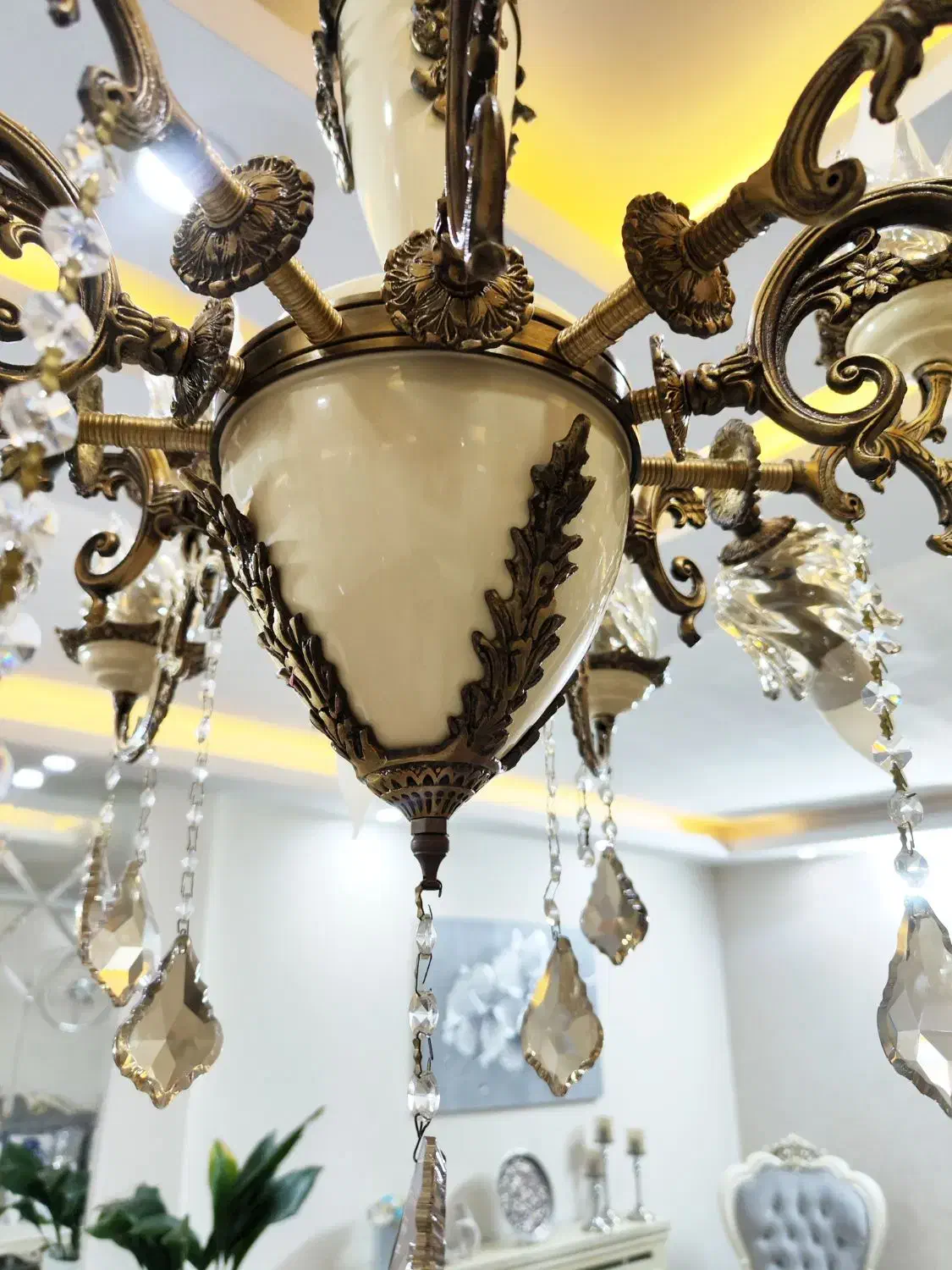 لوستر برنج 18 شاخه|لوستر و چراغ آویز|تهران, افسریه شمالی|دیوار