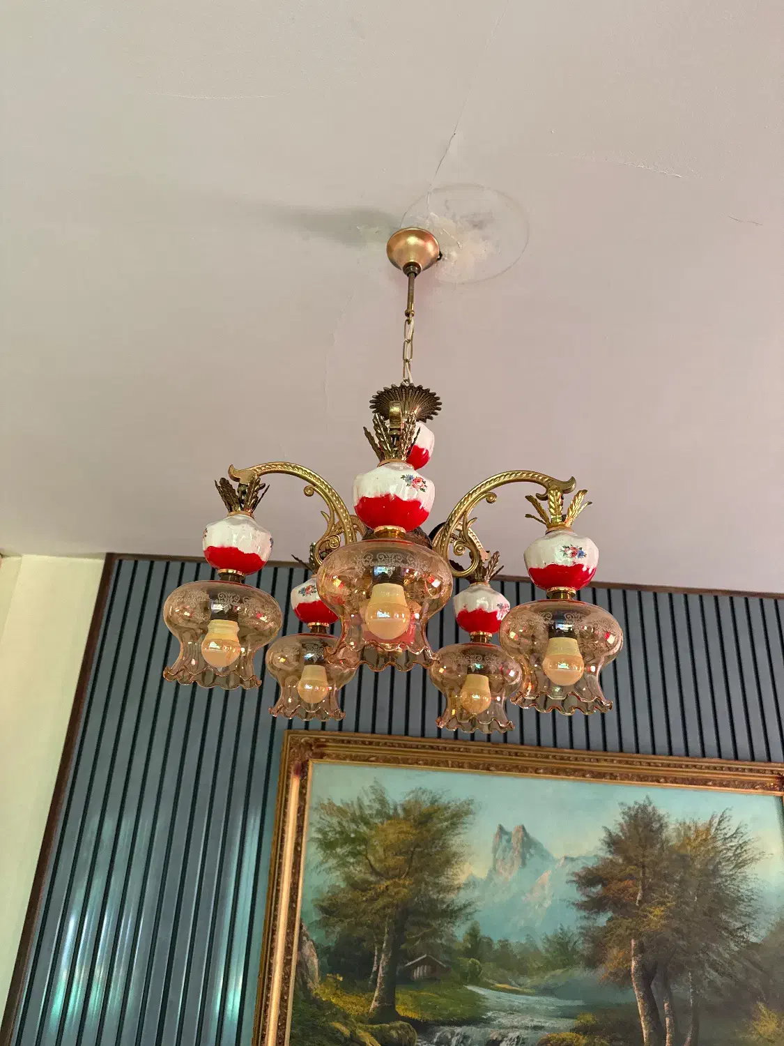 سه عدد لوستر انتیک|لوستر و چراغ آویز|تهران, کاشانک|دیوار